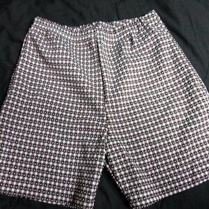 Vintage 60s K-Mart Geometric Pattern Polyester Shorts